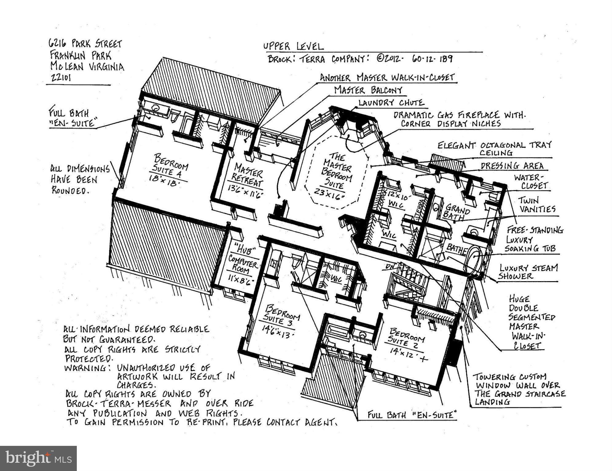 6216 Park Road McLean, VA 22101 - Photo 29 of 30 Upper level floor plan
