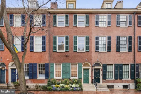 front view of a brick building