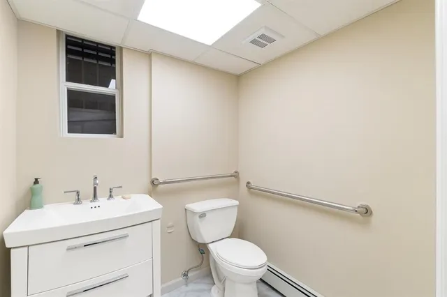 a view of a pathway along the building