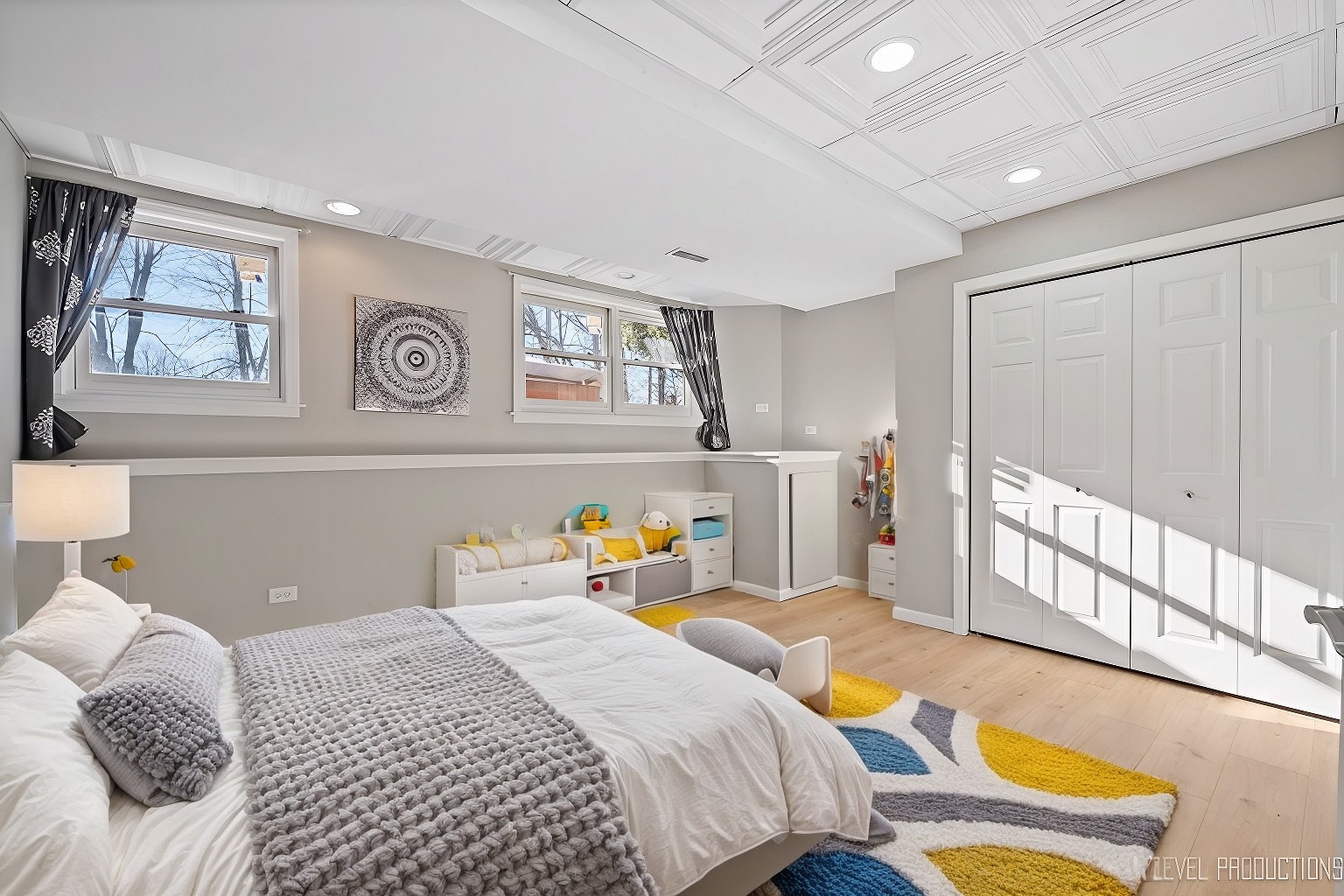 2197 Red Maple Lane Aurora, IL 60502 - Photo 35 of 48 a bedroom with a bed a painting on the wall and a window