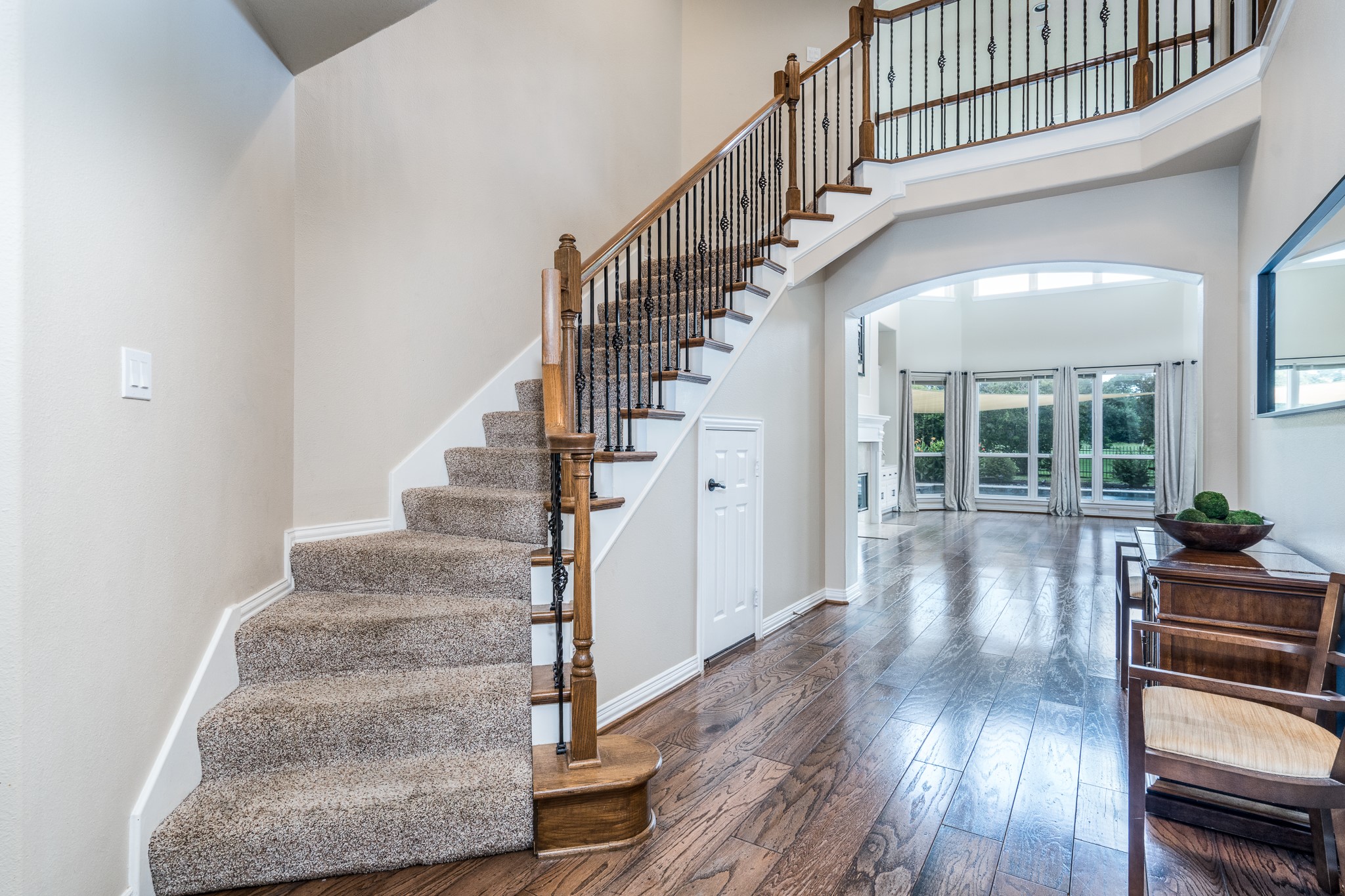 5914 Oakmoss Trail Spring, TX 77379 - Photo 3 of 50 Open the door to this FABULOUS home that we know you will surely love! A grand staircase steals the show and leads to the upstairs living space! Let's take a peek at the formal dining space!