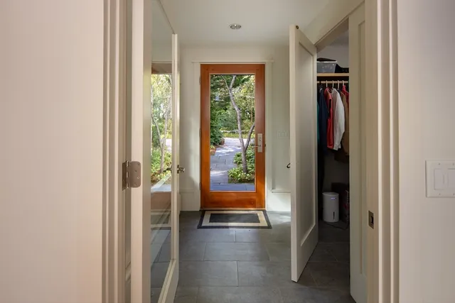 a view of an entryway door