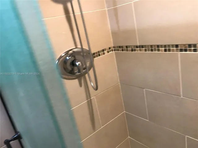 a close view of shower