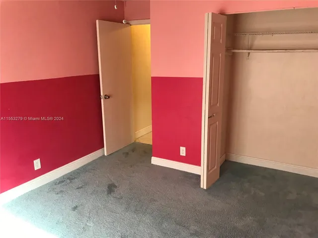 a view of a red door