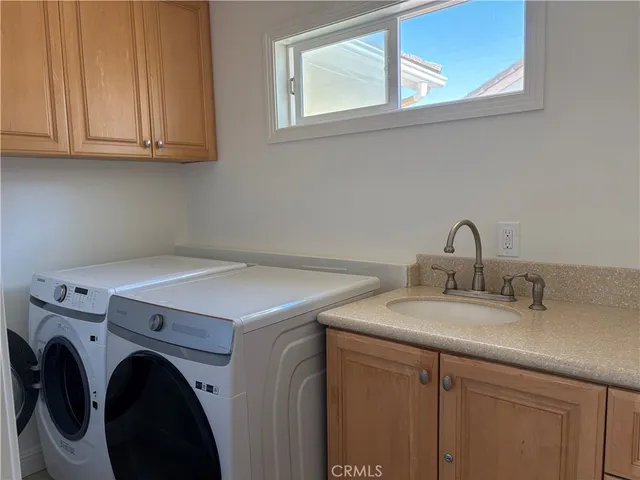 a view of a backyard with pool