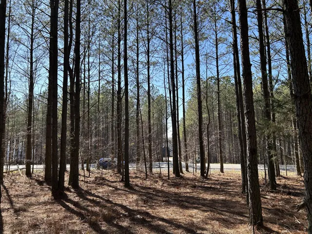 a view of outdoor space with wooden fence