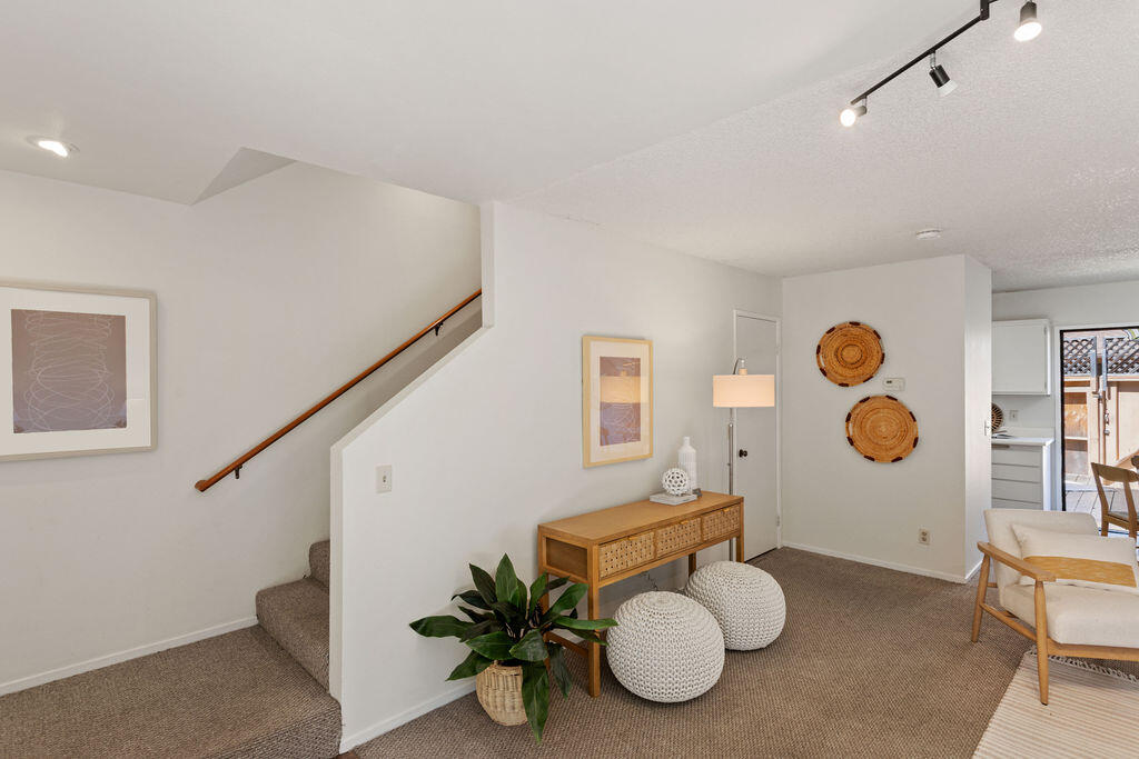 5290 Overpass Road, Unit 24 Santa Barbara, CA 93111 - Photo 29 of 51 Living & Stairs - 5290 Overpass Rd 24