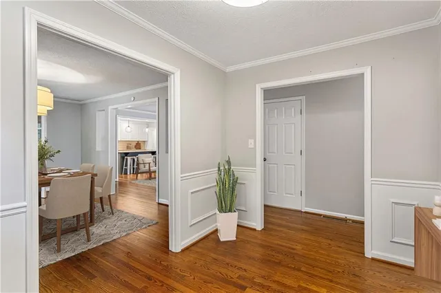 a view interior of the house and wooden floor