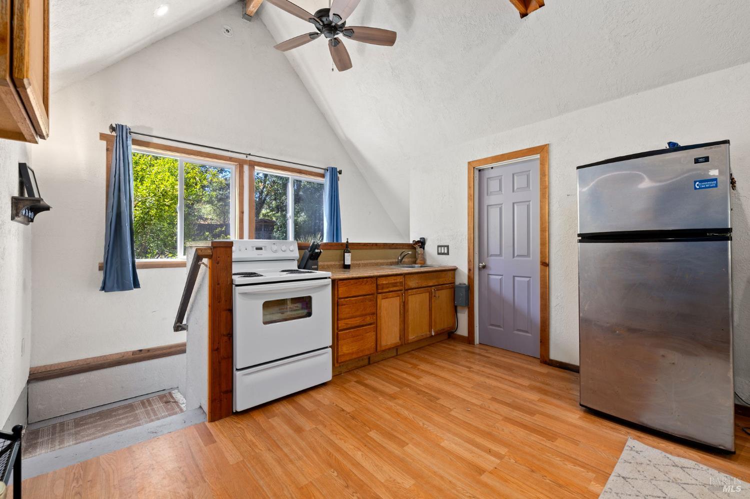 9935 Occidental Road Sebastopol, CA 95472 - Photo 38 of 53 Full kitchen in ADU & door to full bathroom