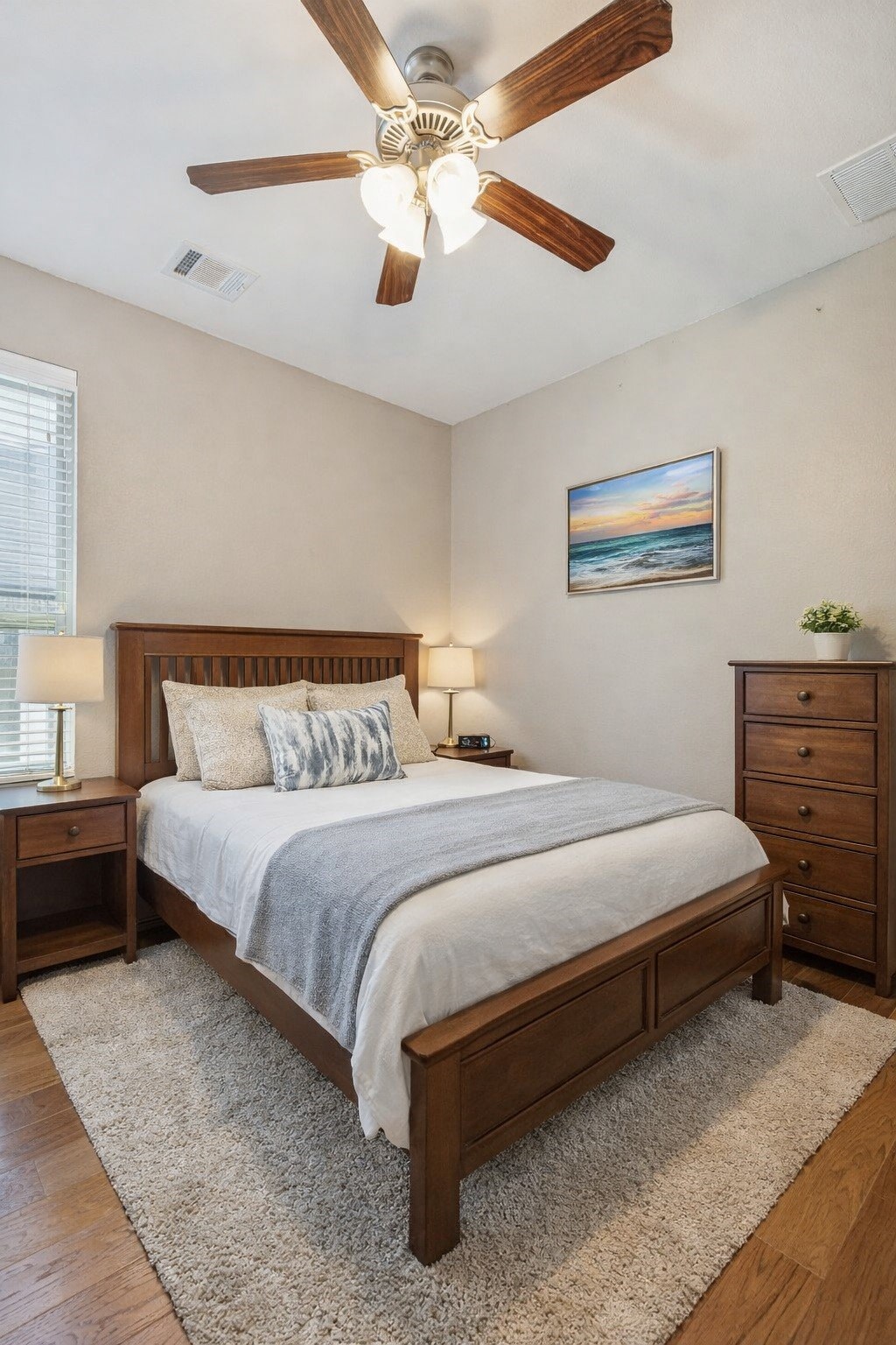 29918 Valley Terrace Drive Fulshear, TX 77406 - Photo 18 of 27 The thoughtfully designed layout of the bedroom allows for natural light to enter the room. Virtually staged so you can imagine the possibilities.