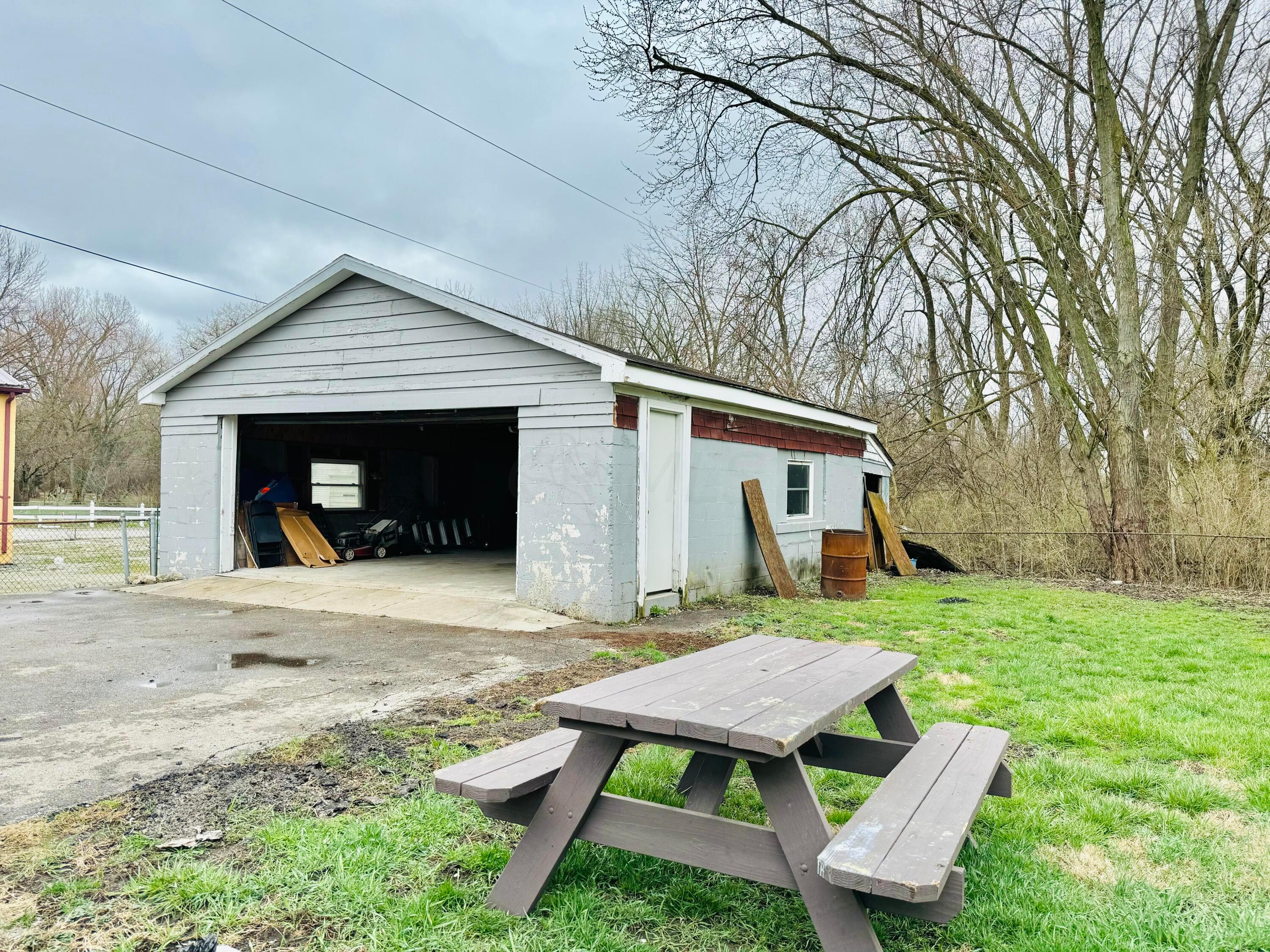 Two car garage