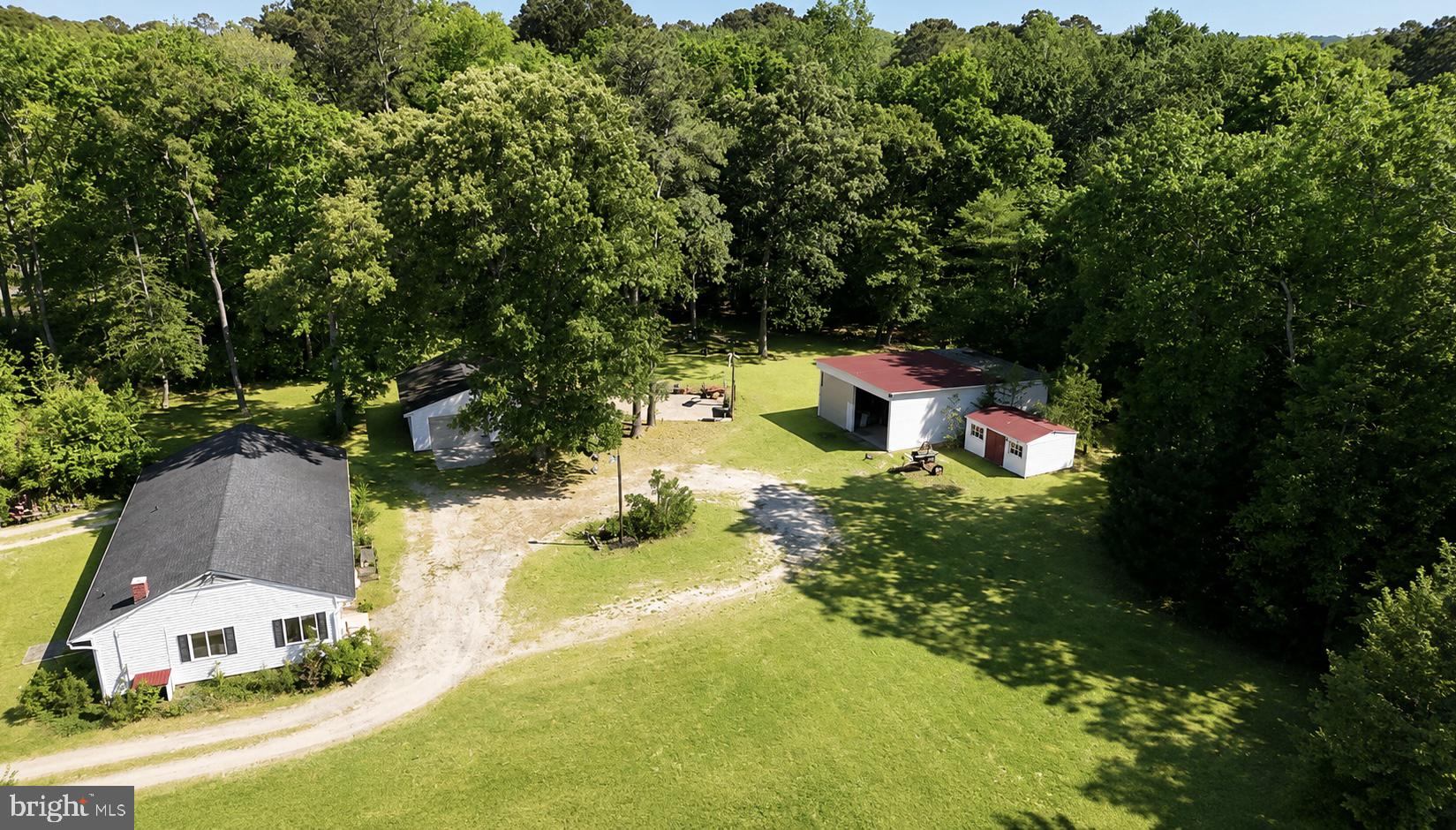 5150 Campground Road Eden, MD 21822 - Photo 24 of 43 an aerial view of a house with yard swimming pool and outdoor seating