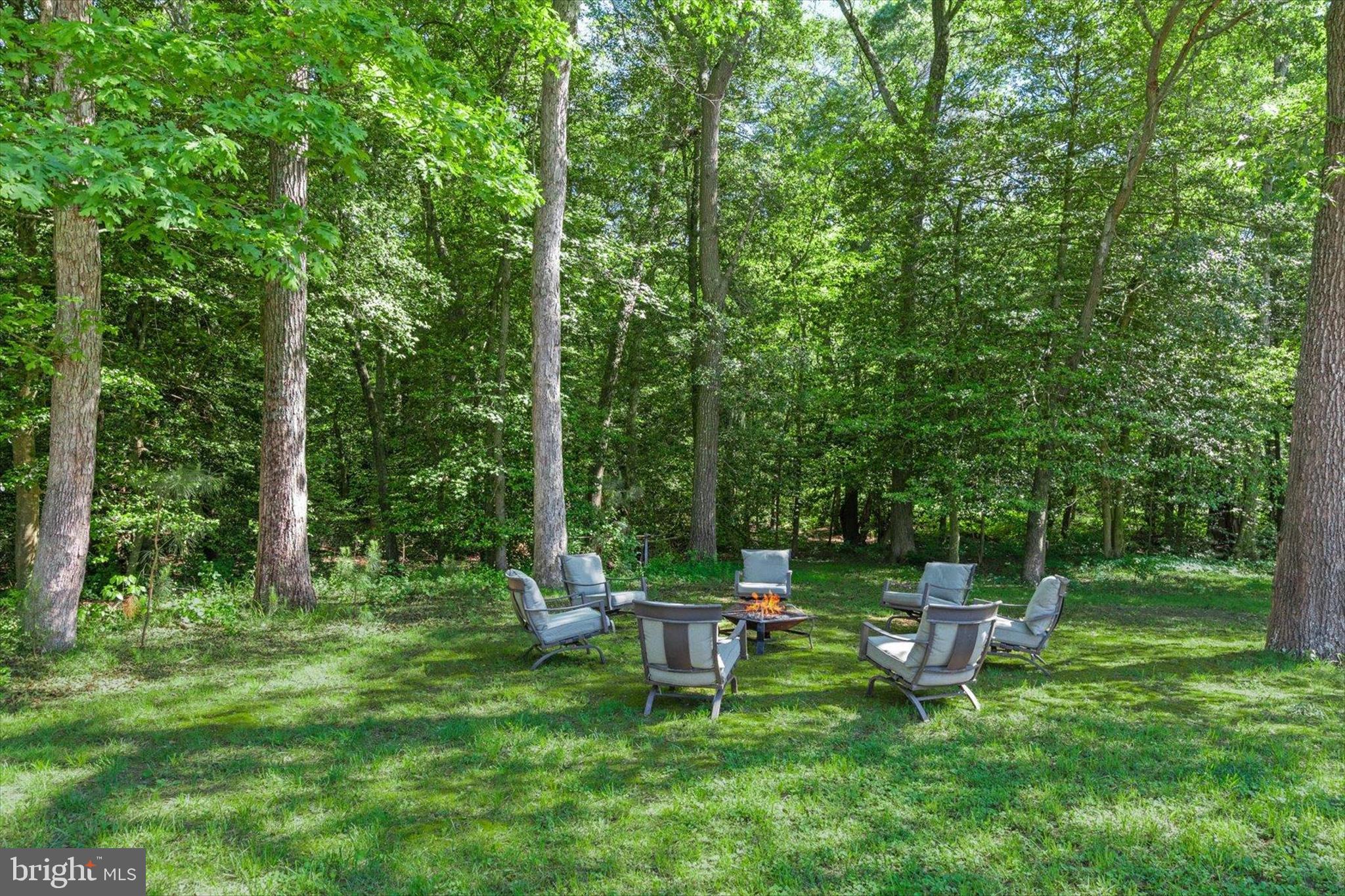 5150 Campground Road Eden, MD 21822 - Photo 41 of 43 a view of a chair and fire pit in the middle of a yard