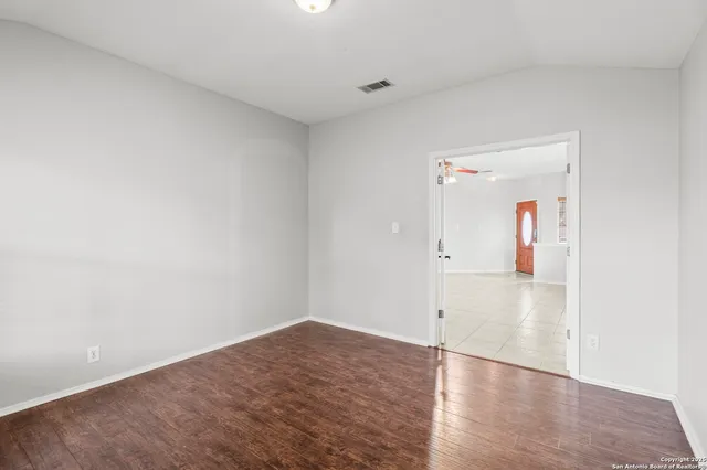 wooden floor in an empty room