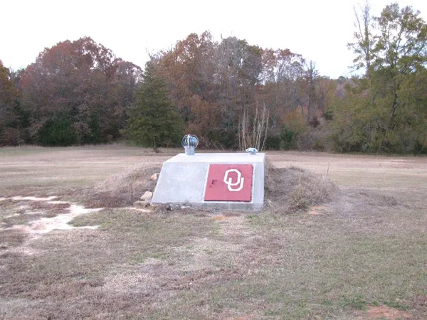 a view of a park with trees