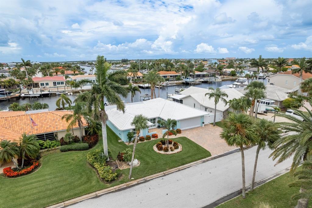3301 Seaway Drive New Port Richey, FL 34652 - Photo 41 of 53 an aerial view of a house with a garden