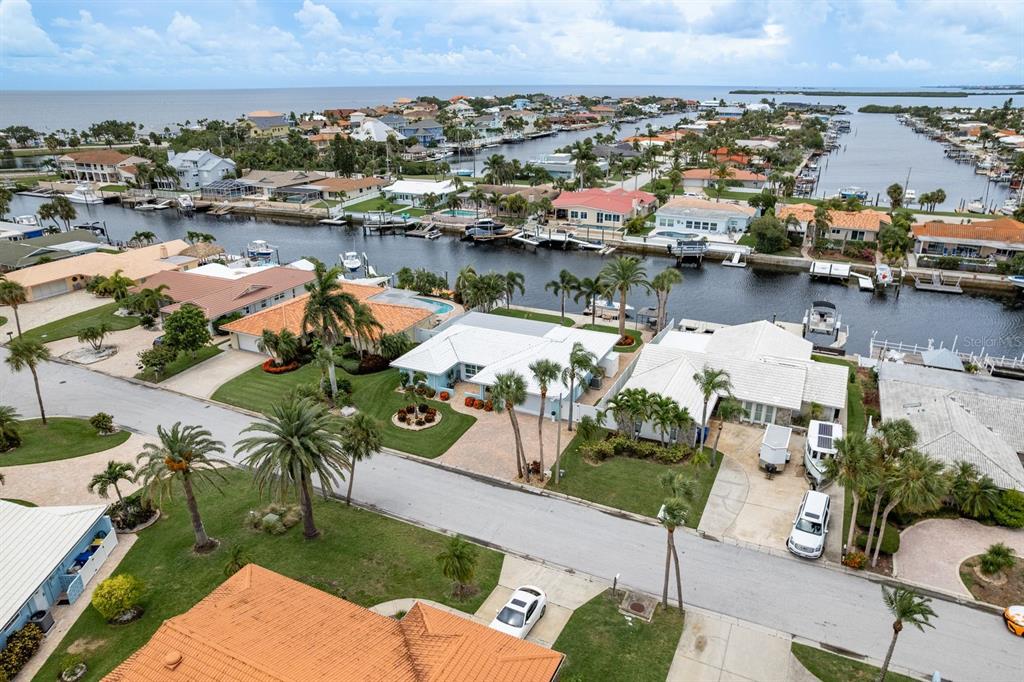 3301 Seaway Drive New Port Richey, FL 34652 - Photo 42 of 53 an aerial view of a house with a lake view