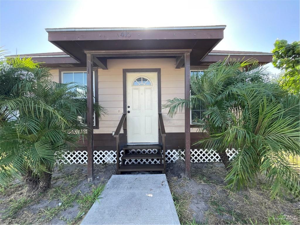 a front view of a house