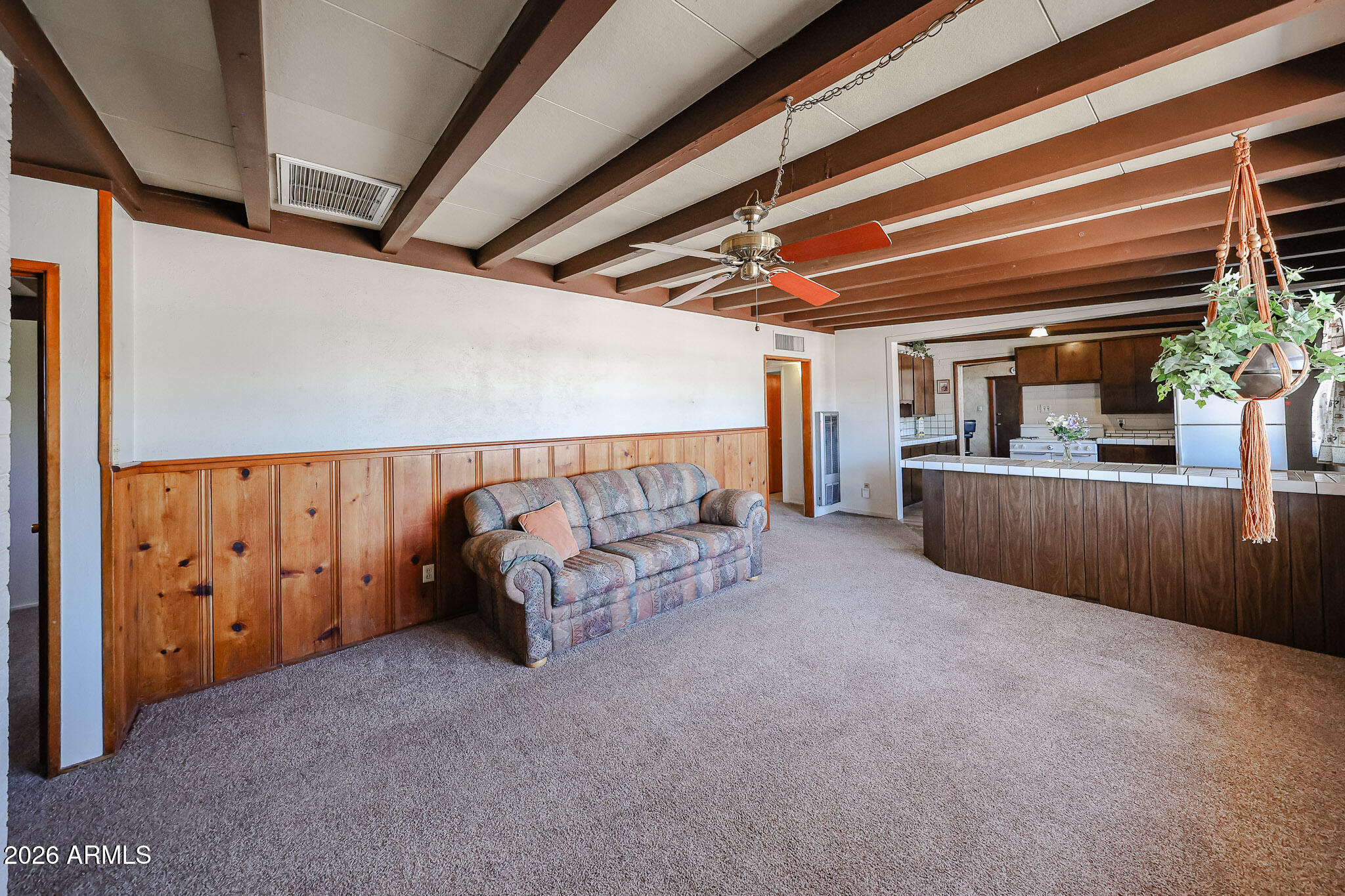 3039 East Charter Oak Road Phoenix, AZ 85032 - Photo 14 of 46 Wood Beams & Original Wood Paneling