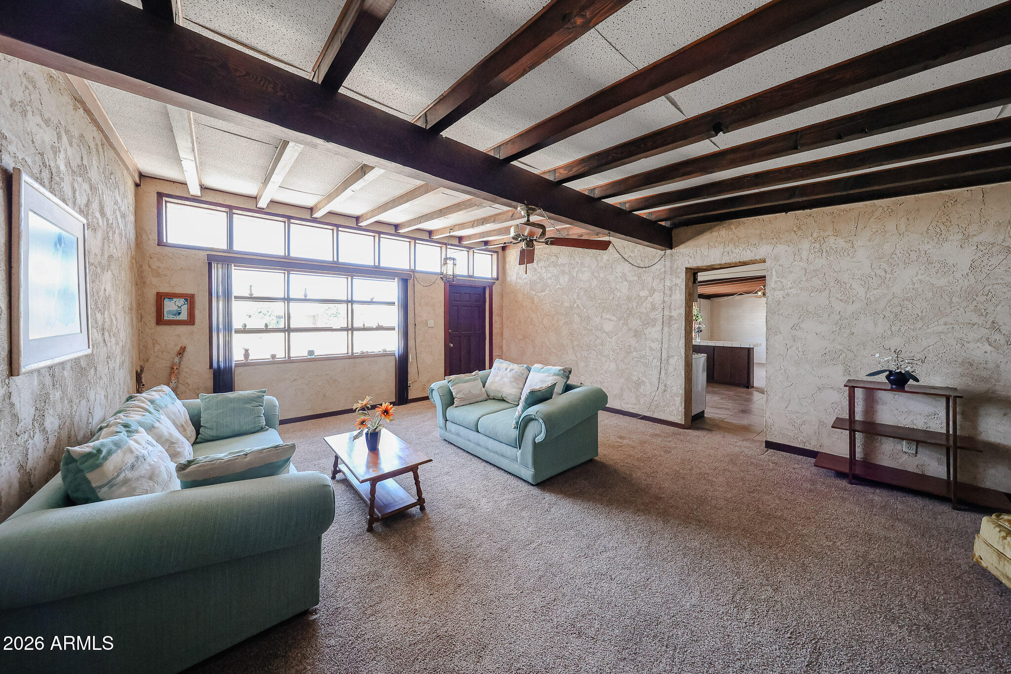 3039 East Charter Oak Road Phoenix, AZ 85032 - Photo 5 of 46 Living Room with Clerestory Windows