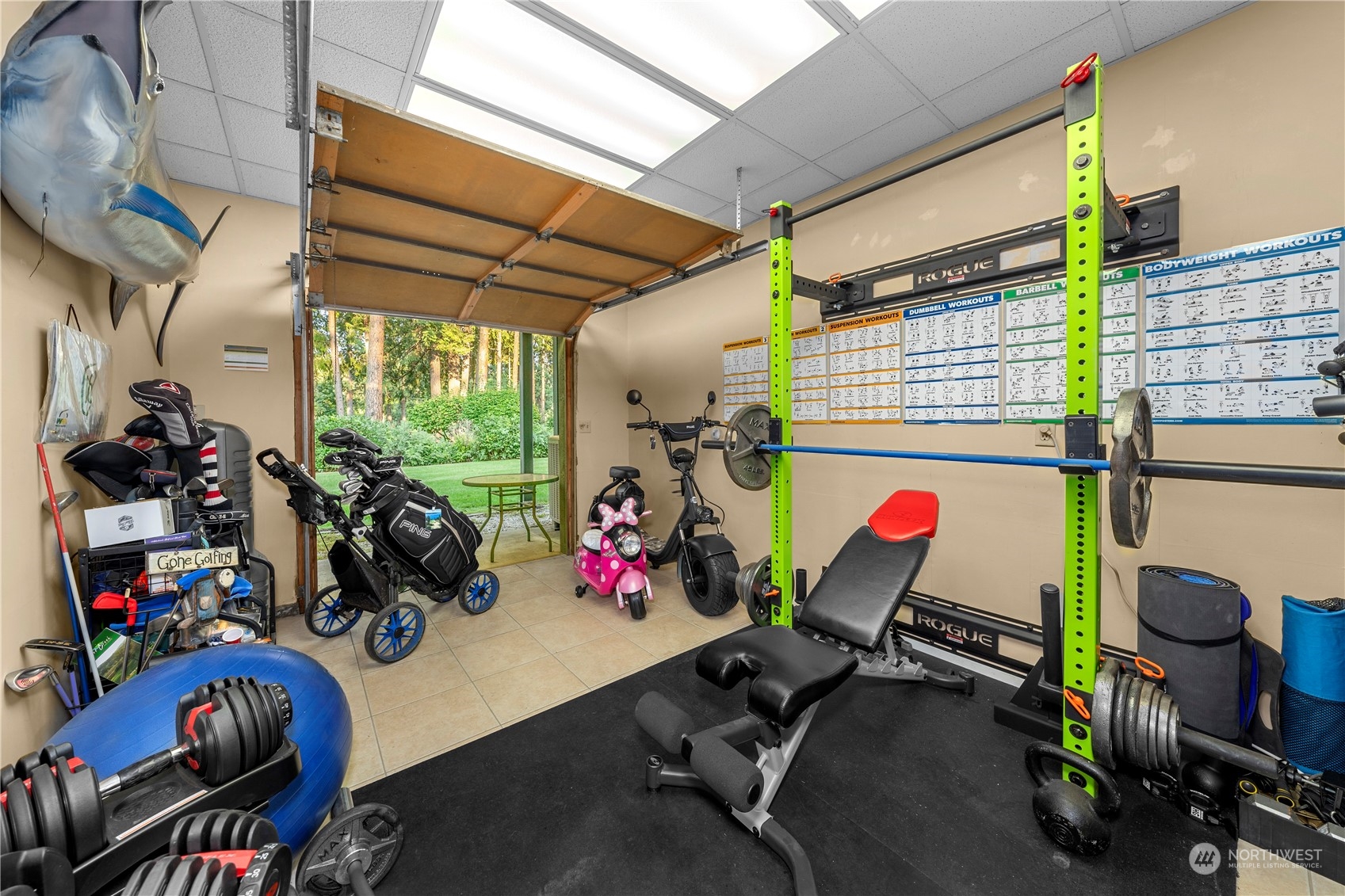 9151 Icicle Road, Unit E Leavenworth, WA 98826 - Photo 21 of 40 a view of a room with gym equipment
