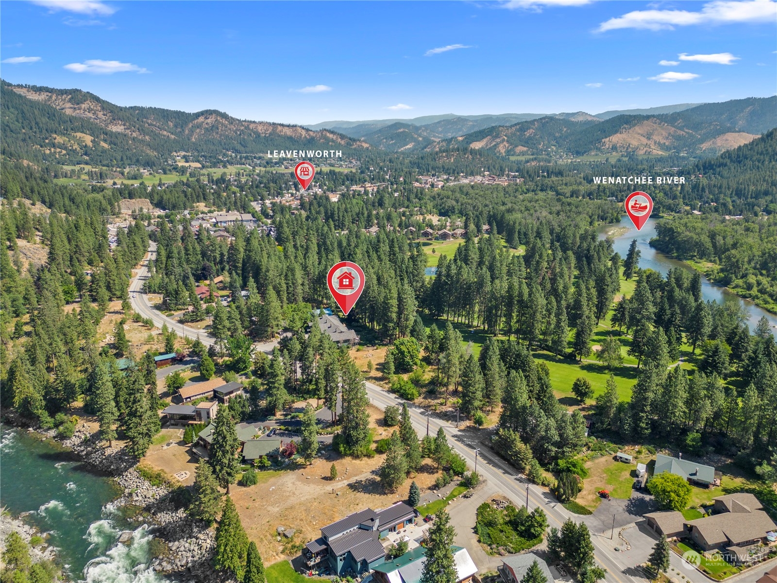 9151 Icicle Road, Unit E Leavenworth, WA 98826 - Photo 35 of 40 a view of a city