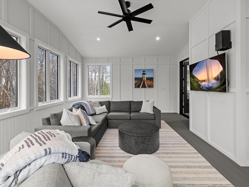 15 Quick Farm Road Westborough, MA 01581 - Photo 22 of 40 a living room with furniture and a flat screen tv