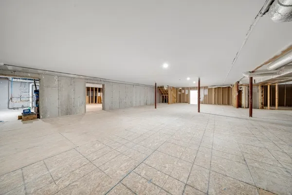 a view of a house basement