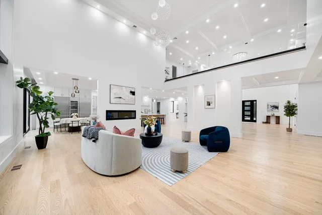 a view of livingroom with furniture and flat screen tv