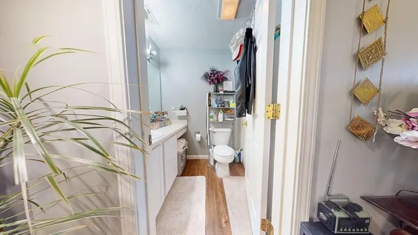 a view of a bedroom