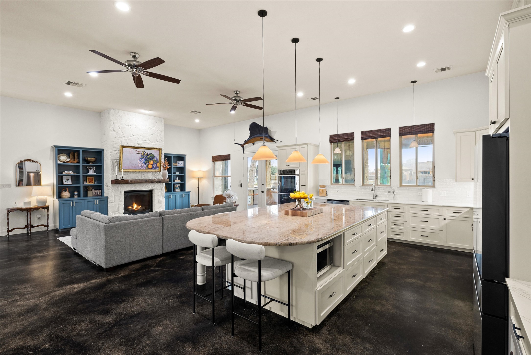 106 Fallow Way Bastrop, TX 78602 - Photo 16 of 40 view of open flooplan from hall to primary bedroom