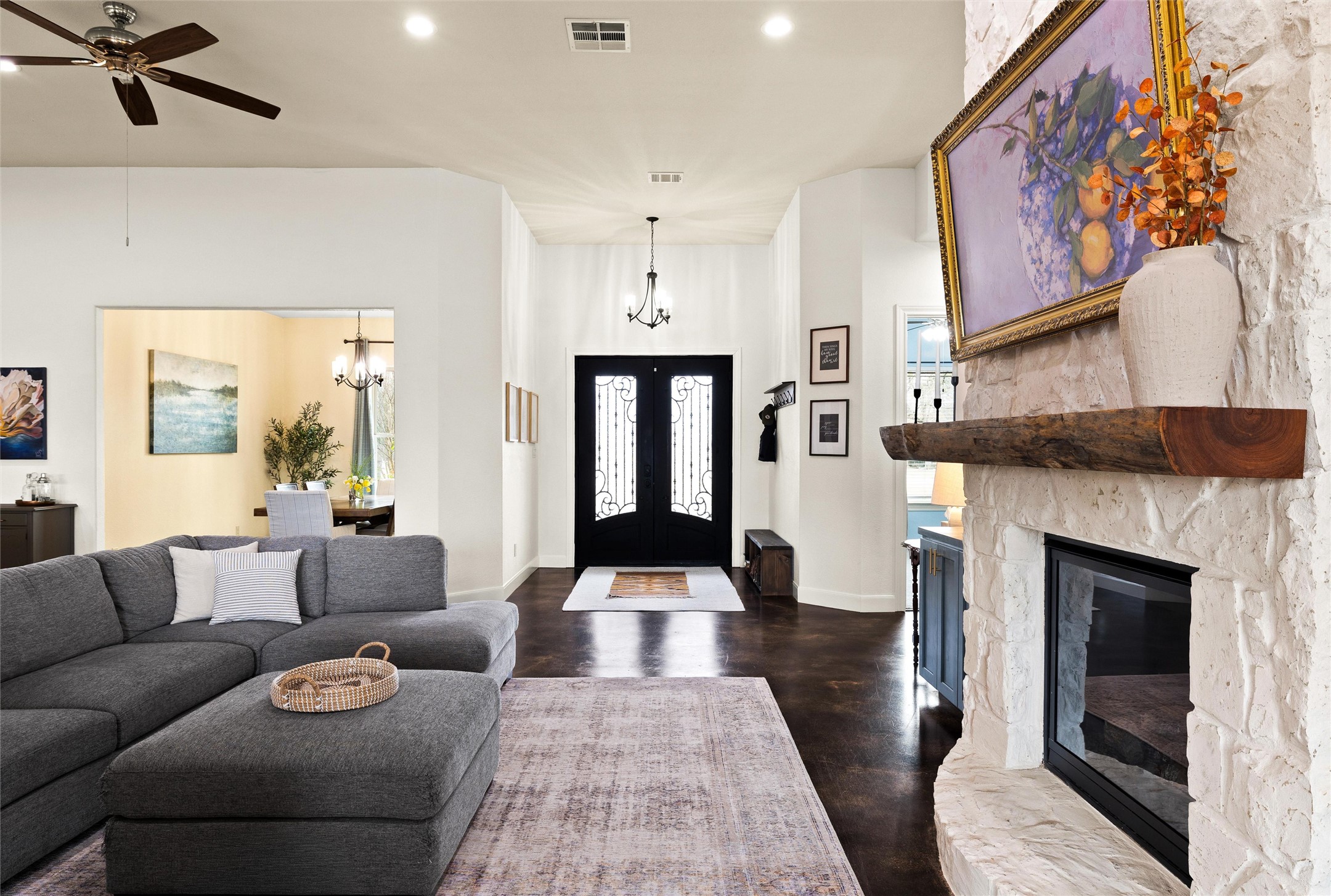 106 Fallow Way Bastrop, TX 78602 - Photo 9 of 40 View of foyer from the living room