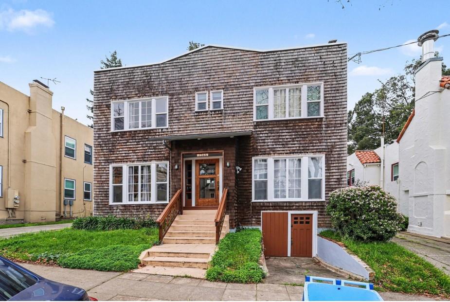 a front view of a house