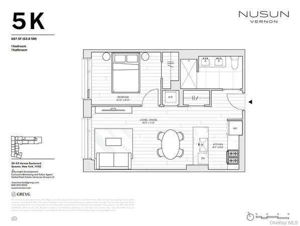 $850,000 | 30-55 Vernon Boulevard, Unit 5K | Astoria