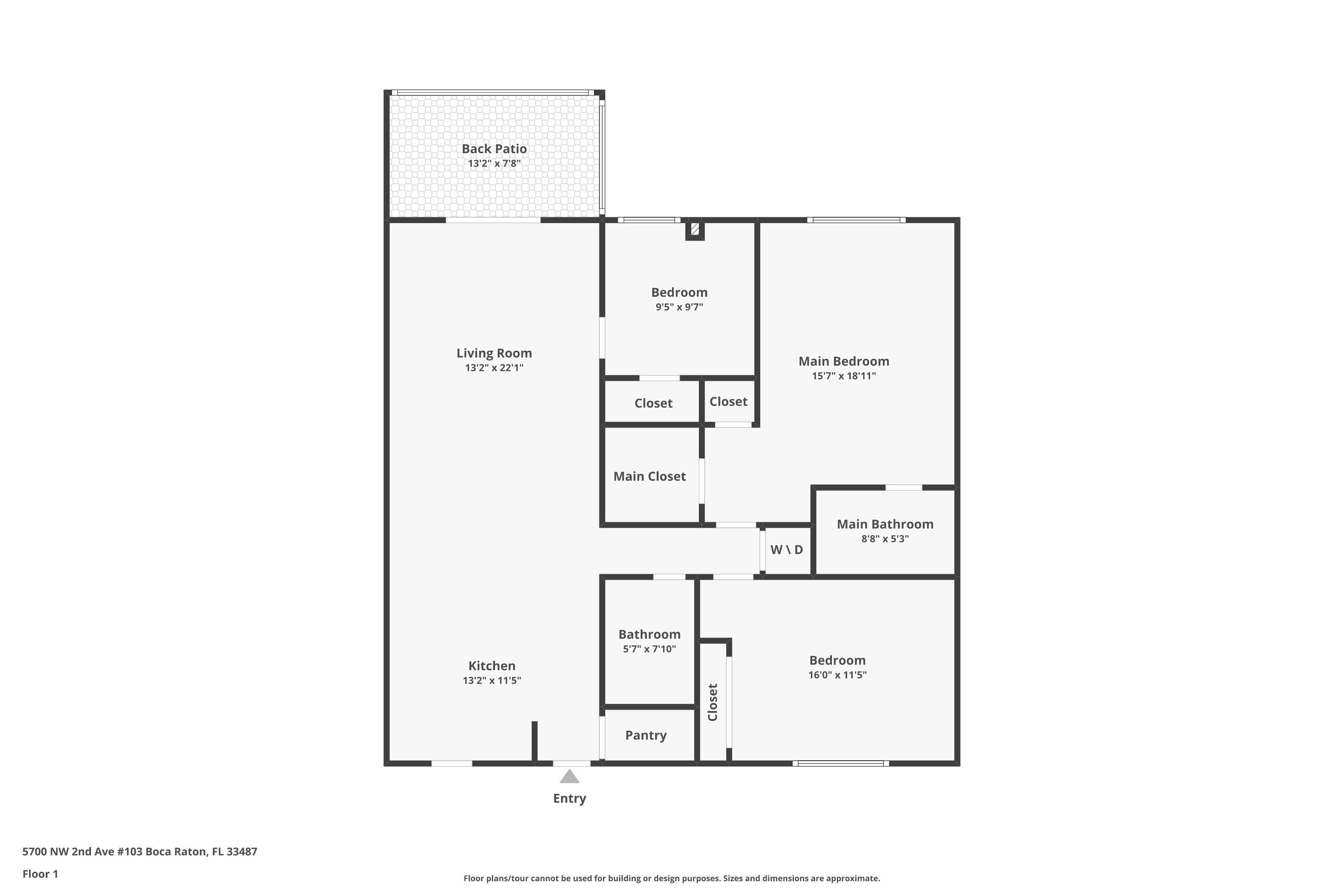 5700 Northwest 2nd Avenue, Unit 103 Boca Raton, FL 33487 - Photo 25 of 25 Floor Plan