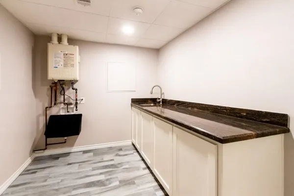 a close view of utility room