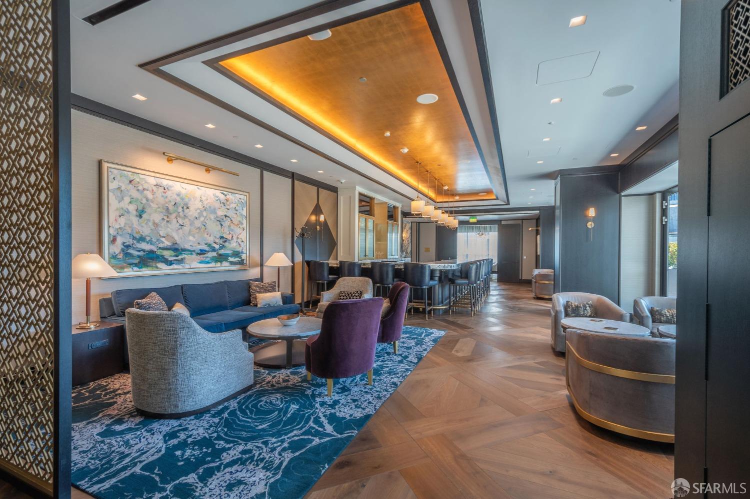 706 Mission Street, Unit 1001 San Francisco, CA 94103 - Photo 53 of 88 a living room with furniture a rug and a large window