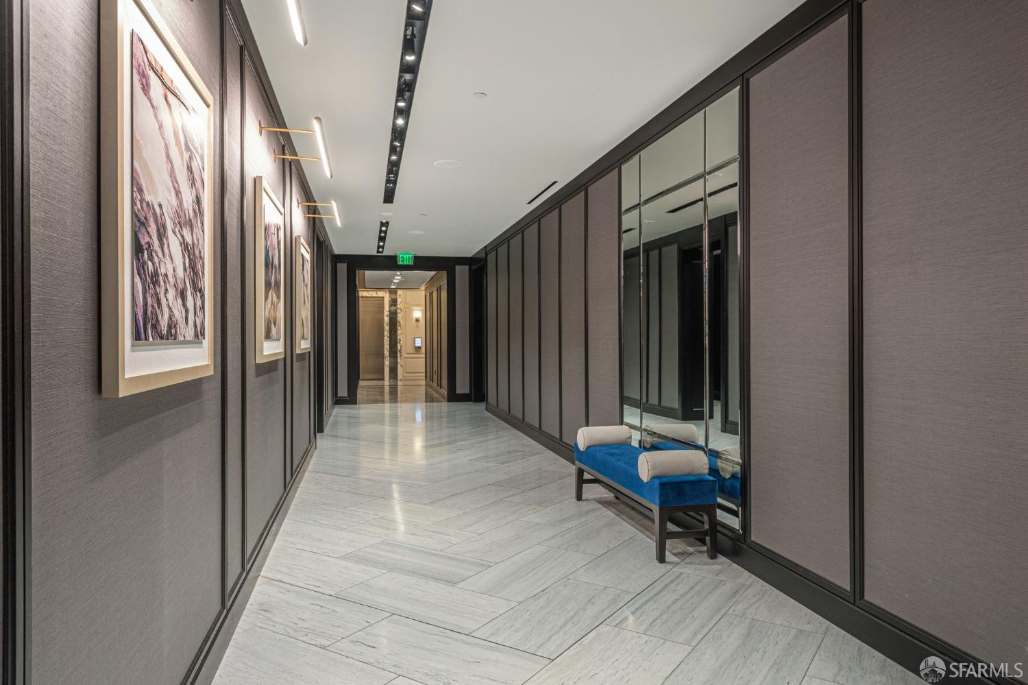 706 Mission Street, Unit 1001 San Francisco, CA 94103 - Photo 77 of 88 a view of a hallway with seating area