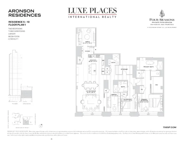 $5,995,000 | 706 Mission Street, Unit 1001, San Francisco, CA 94103