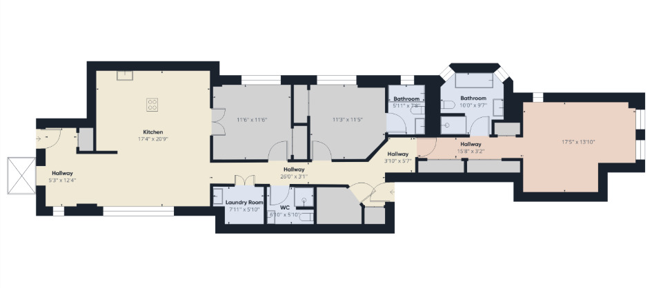 632 West Barry Avenue, Unit GS Chicago, IL 60657 - Photo 3 of 3 a picture of floor plan