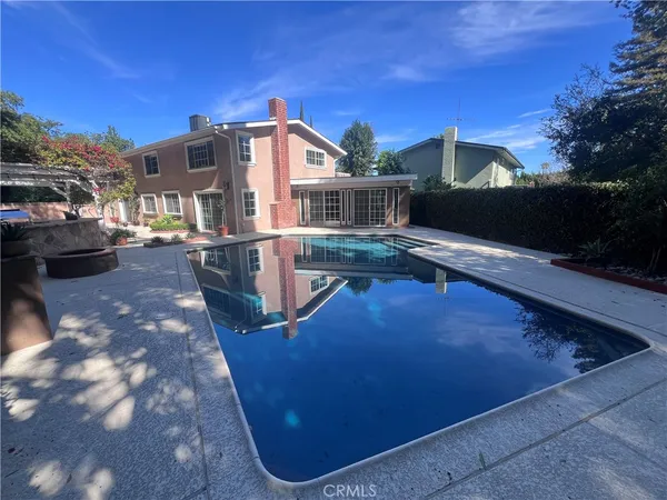 a view of a house with a patio