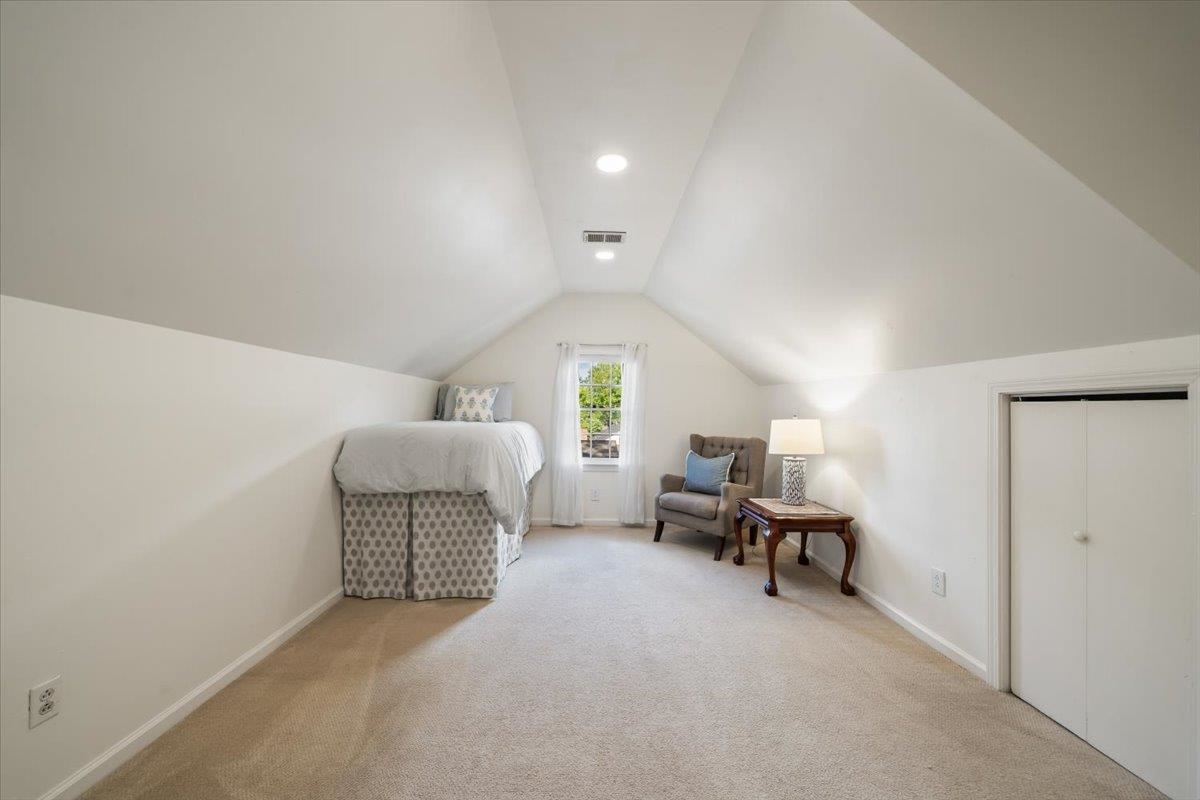 5376 Mason Road Memphis, TN 38120 - Photo 30 of 37 Bedroom featuring lofted ceiling and carpet floors