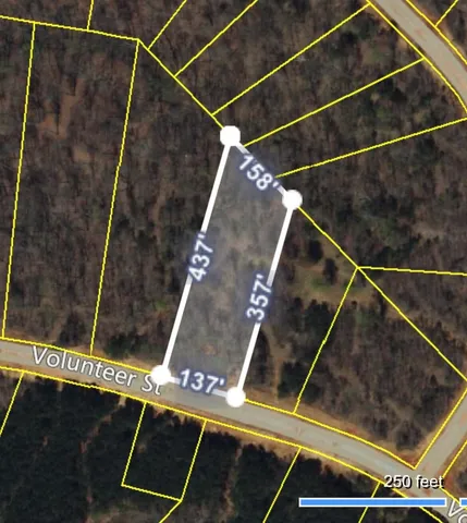 a view of outdoor space with garden