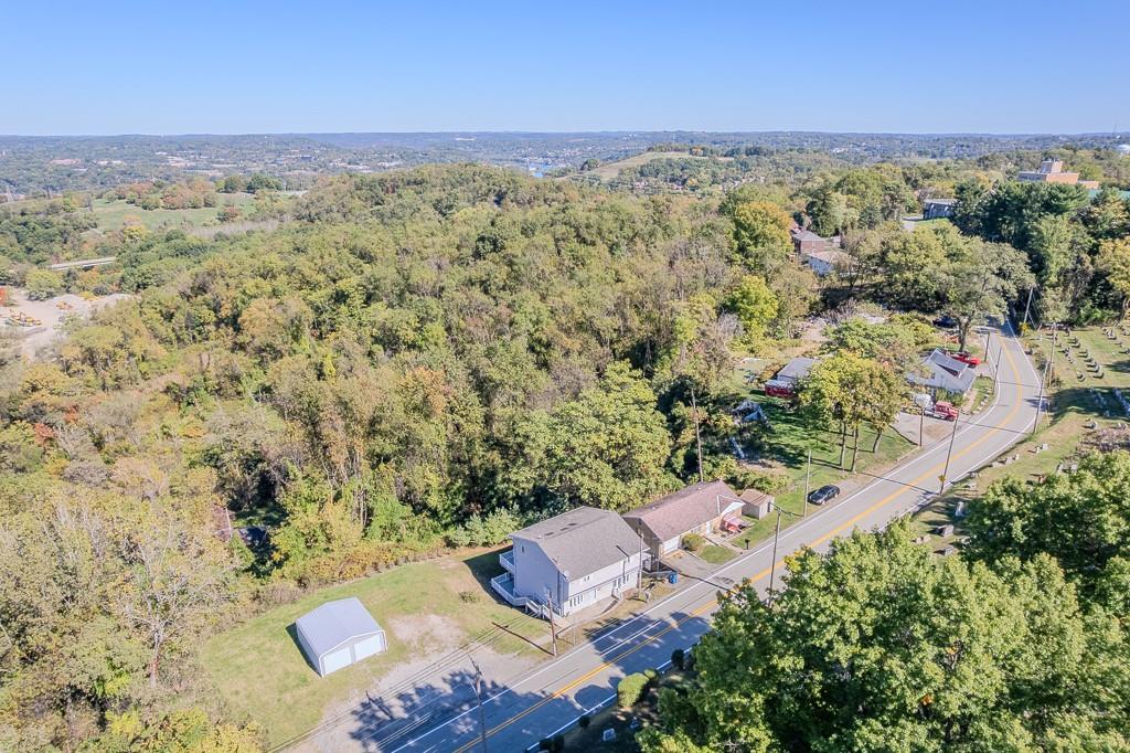 7583 Tyler Road Verona, PA 15147 - Photo 49 of 50 an aerial view of a house with a yard