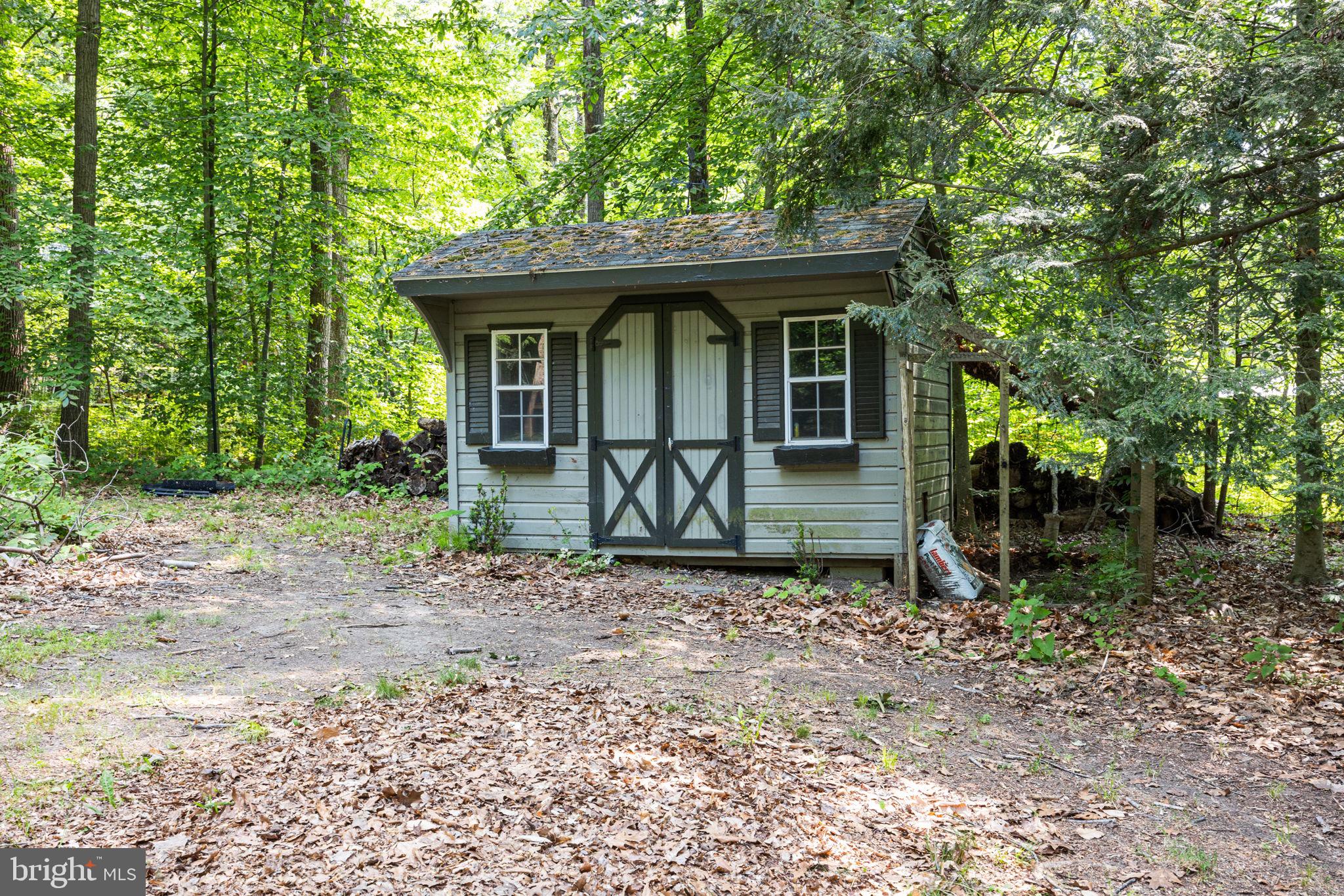 6975 Upper York Road New Hope, PA 18938 - Photo 53 of 61 Storage shed near pool