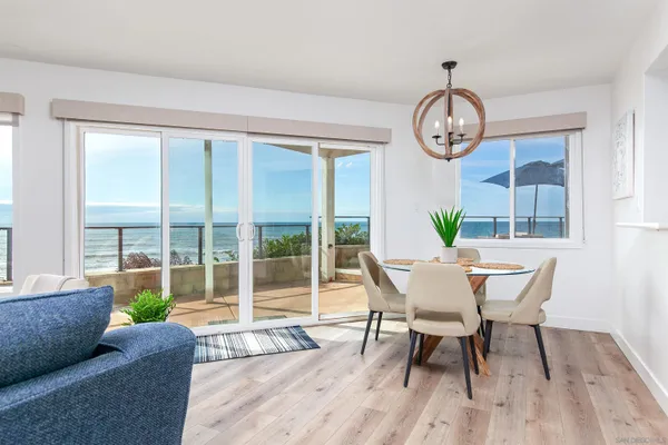 a view of ocean view with beach