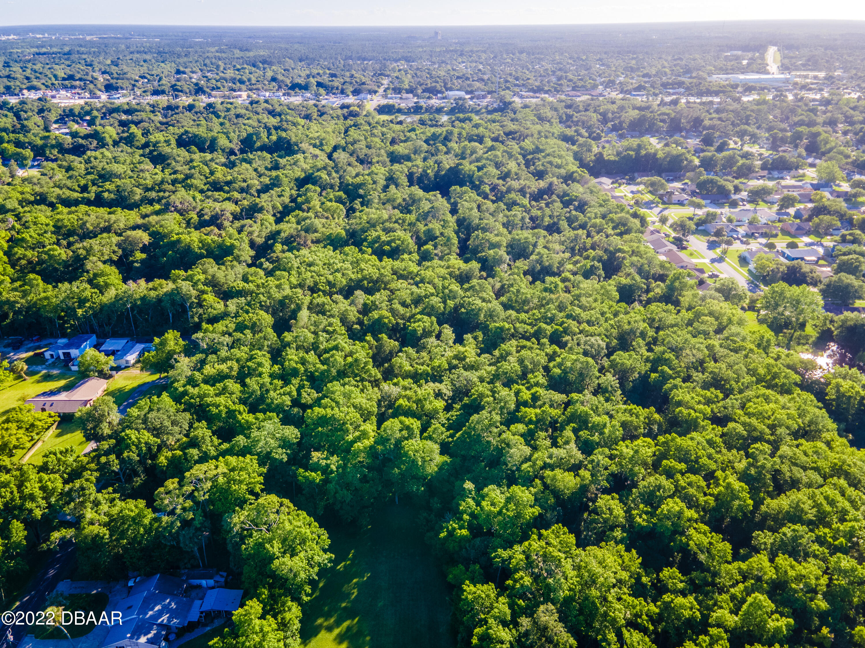 845 Arroyo Parkway Ormond Beach, FL 32174 - Photo 8 of 8 an aerial view of a houses with a lush green hillside