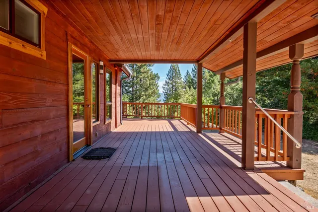 a view of deck with wooden floor and outdoor space