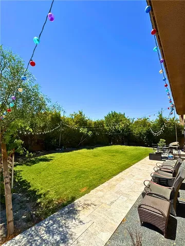 a view of a backyard with a garden