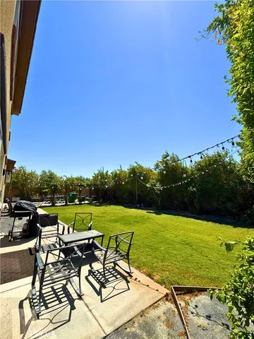 a view of an outdoor space and seating area